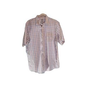 LL Bean Size L Men's Short Sleeve Casual Light Button Up Shirt